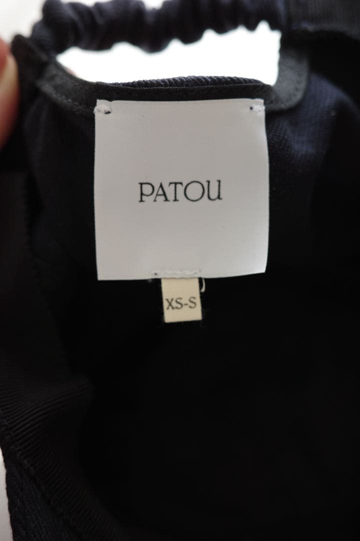 【CHIl】PATOU ネイビーキャップ ロゴ入り