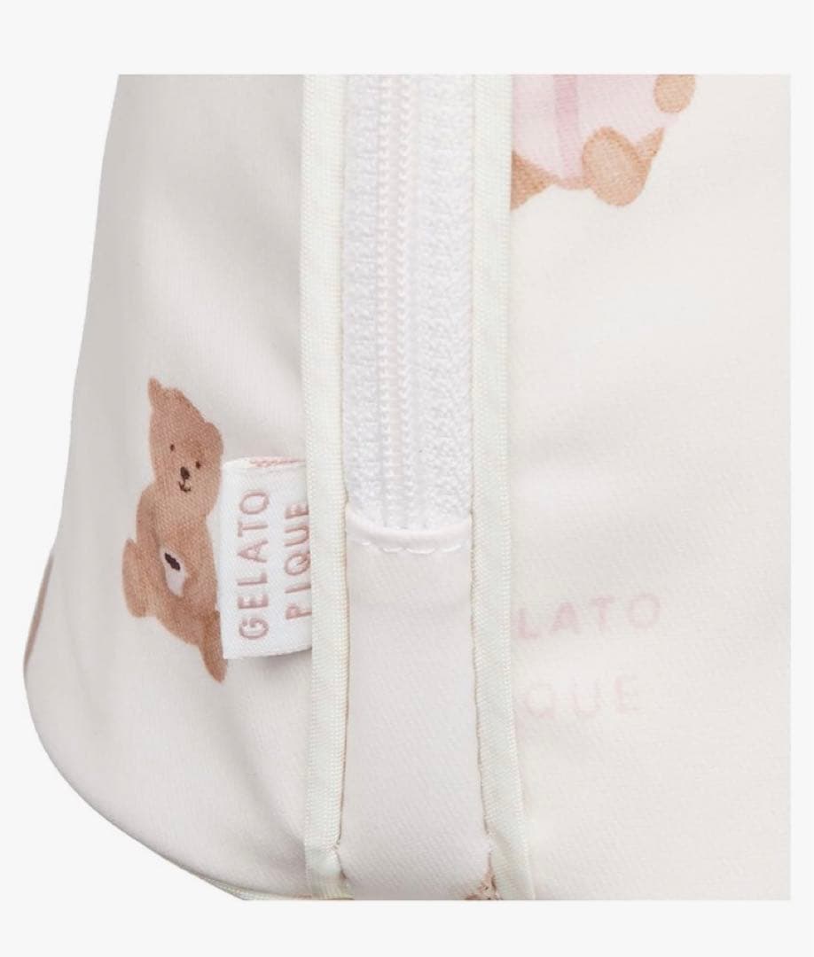 ジェラートピケ おうちリラックスクマ柄