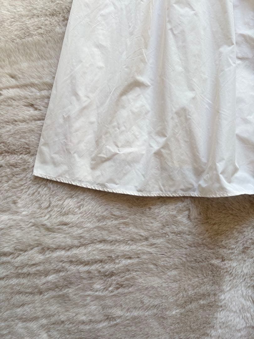 IENA イエナ 25SS タフタフレアスカート ホワイト