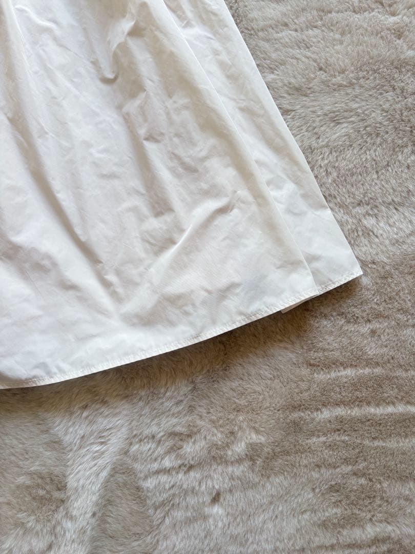 IENA イエナ 25SS タフタフレアスカート ホワイト