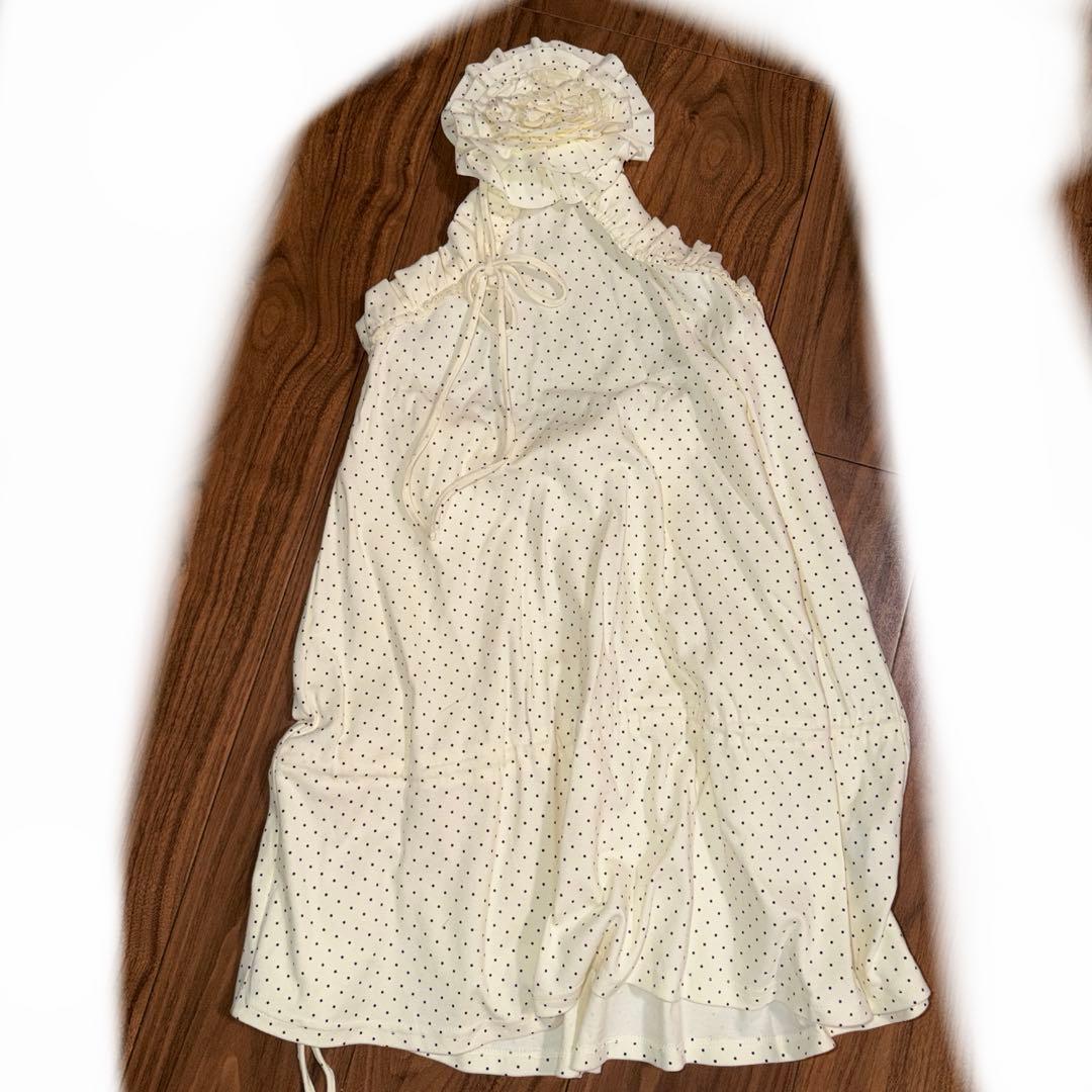 freckle Seoul dot ruffle dress ドレス