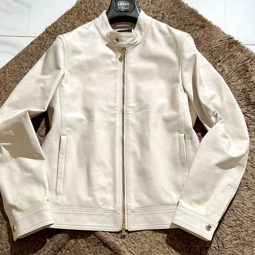 美品✨EMMETI JURI-GOLD SP CALF BURRO ライダース