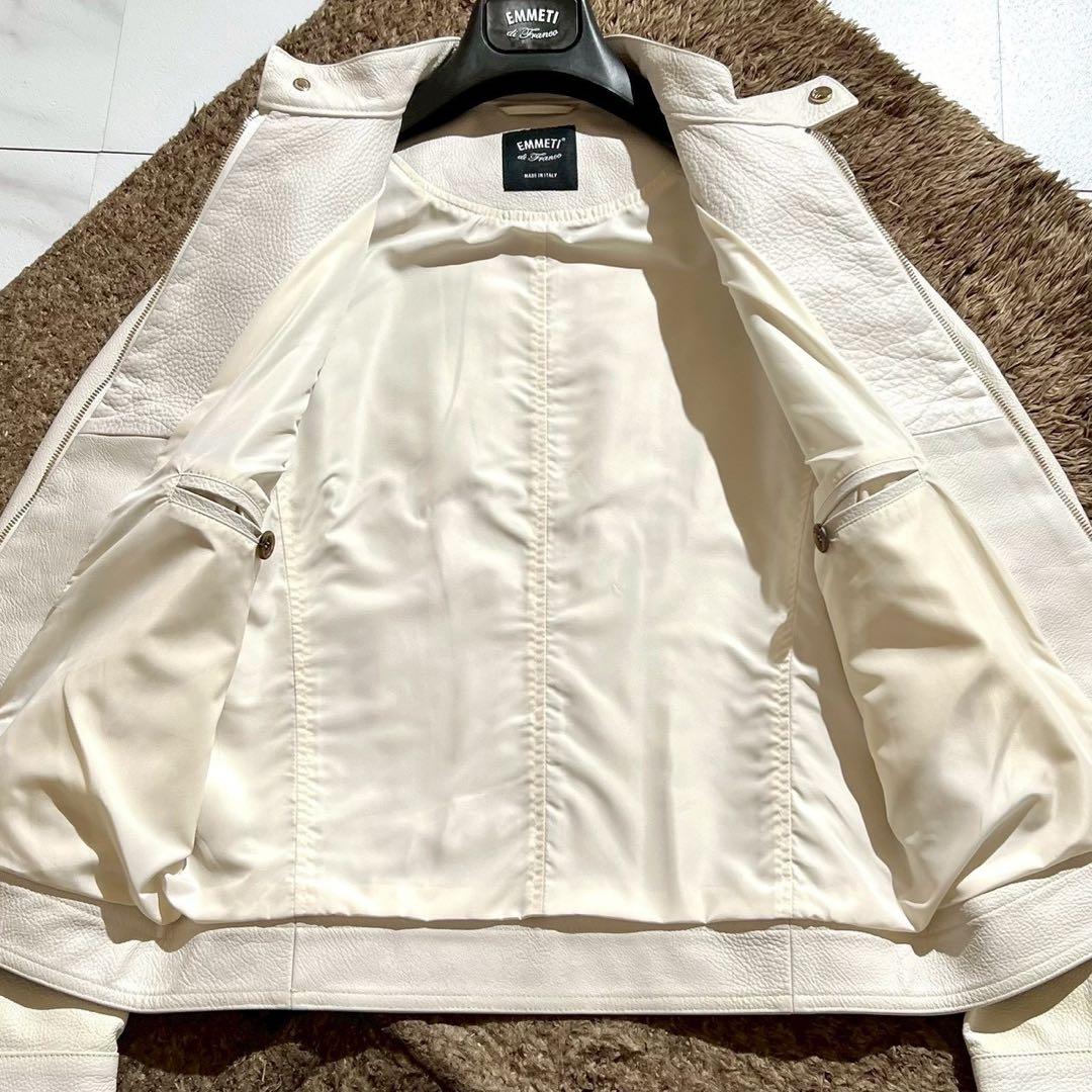 美品✨EMMETI JURI-GOLD SP CALF BURRO ライダース