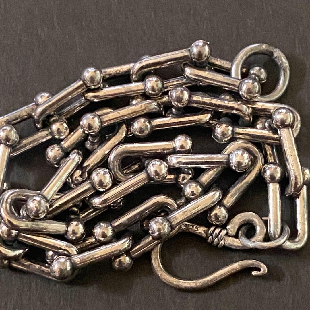 US ヴィンテージ ハードウエア チェーンブレスレット シルバー925