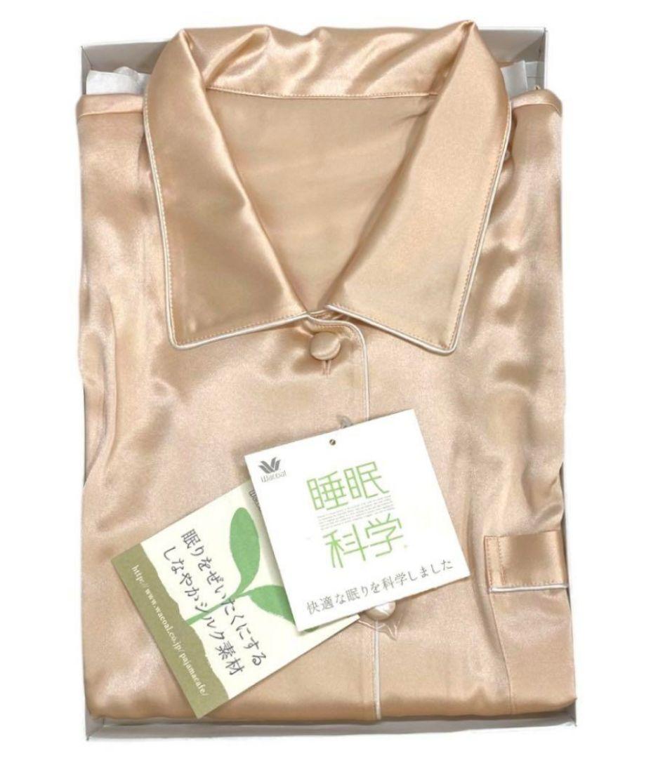 wacoal ワコール 睡眠科学 シルク100%パジャマレディース Lピンク