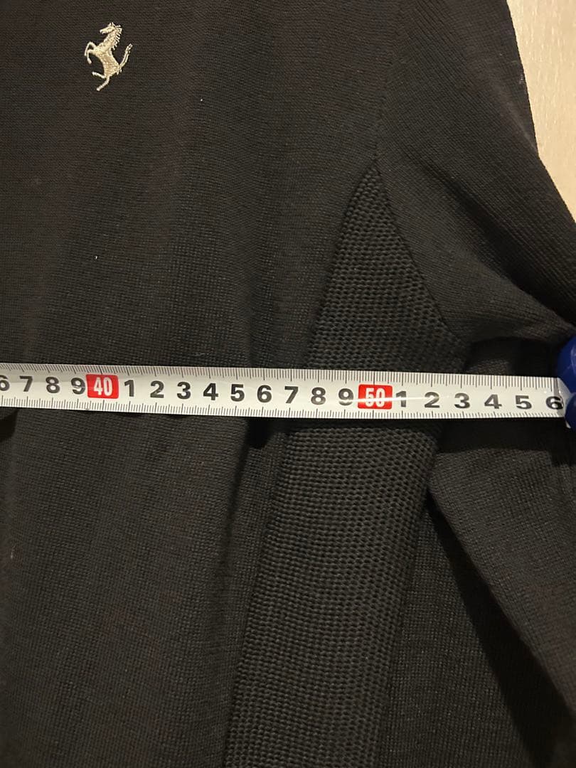 希少 廃盤 未使用 FILA フェラーリ Ferrari Vネックセーター L