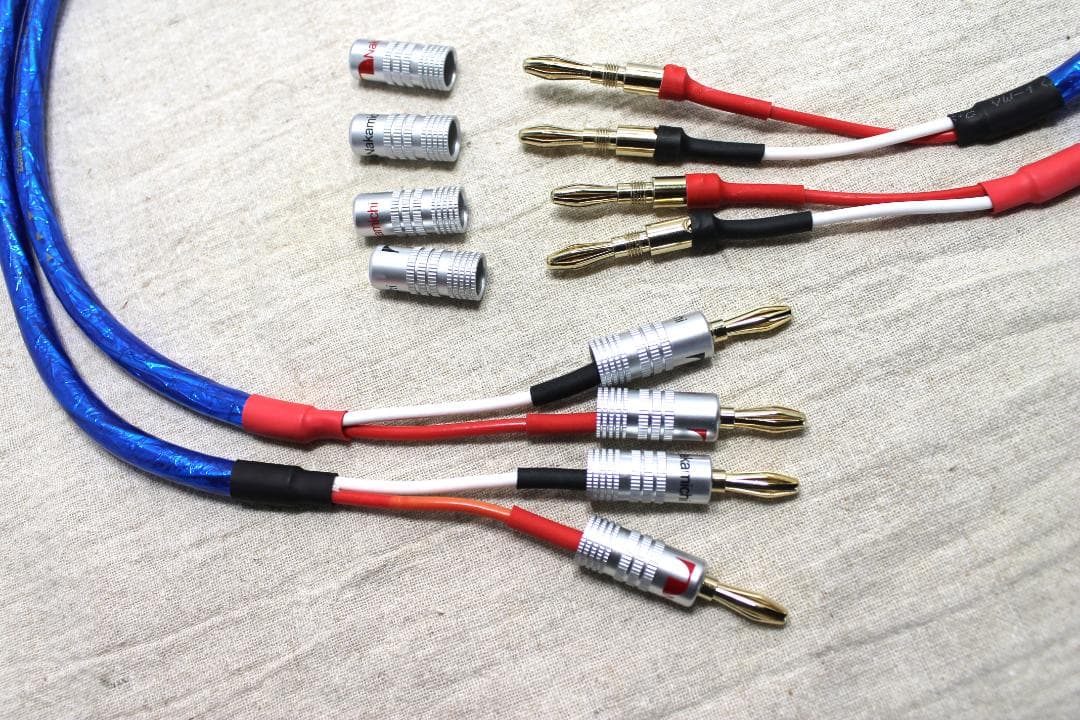 しょうです。2200αZONOTONE 1m3本 ナカミチ金バナナプラグ付