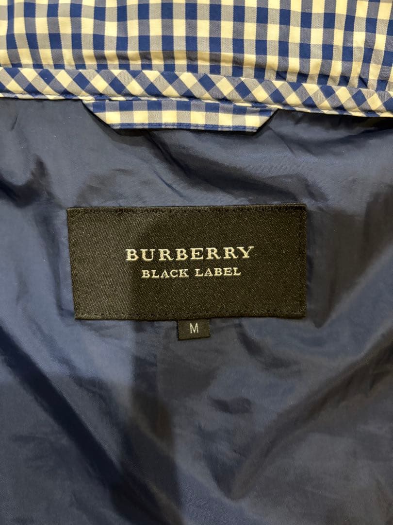 バーバリーブラックレーベル　 ギンガムチェック フード付きジャケット