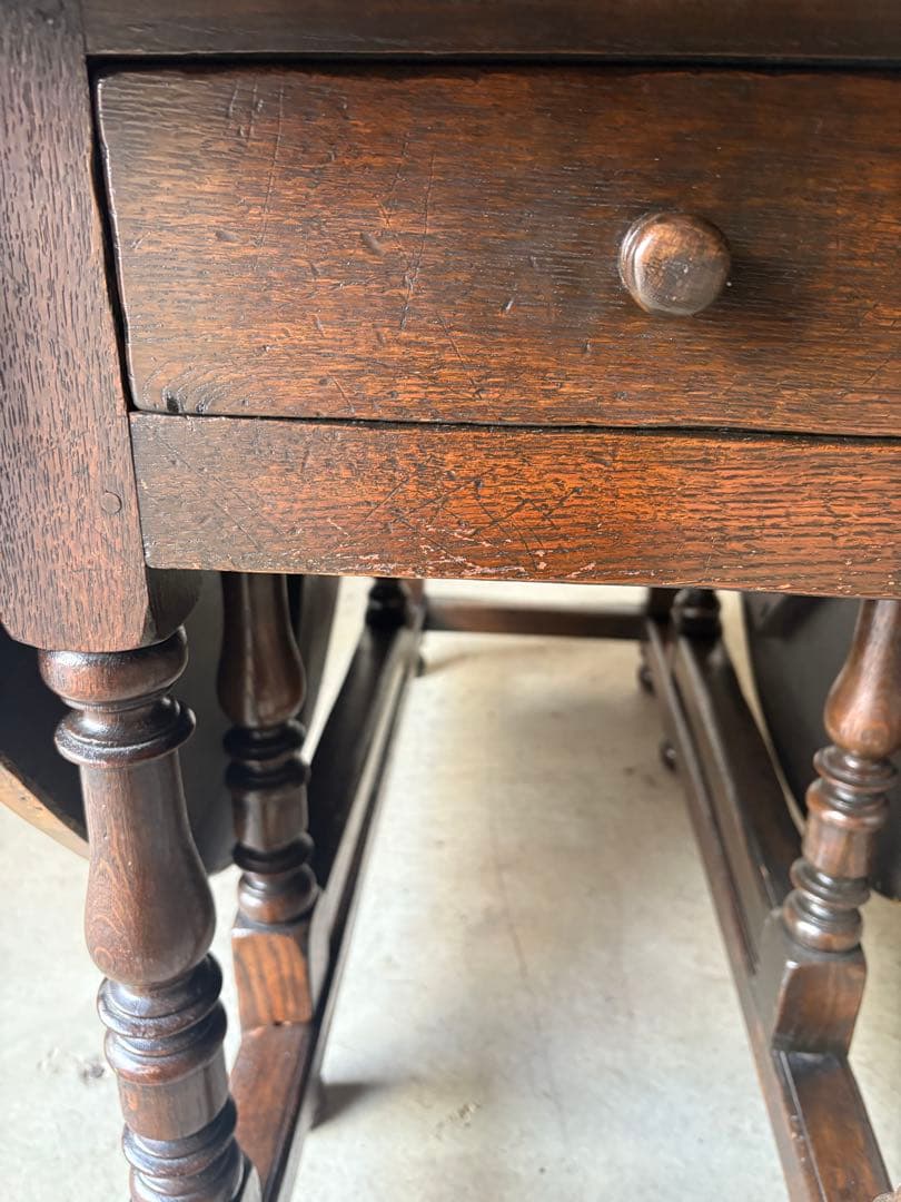 ゲートレッグテーブル/ラージ/オークバタフライテーブル