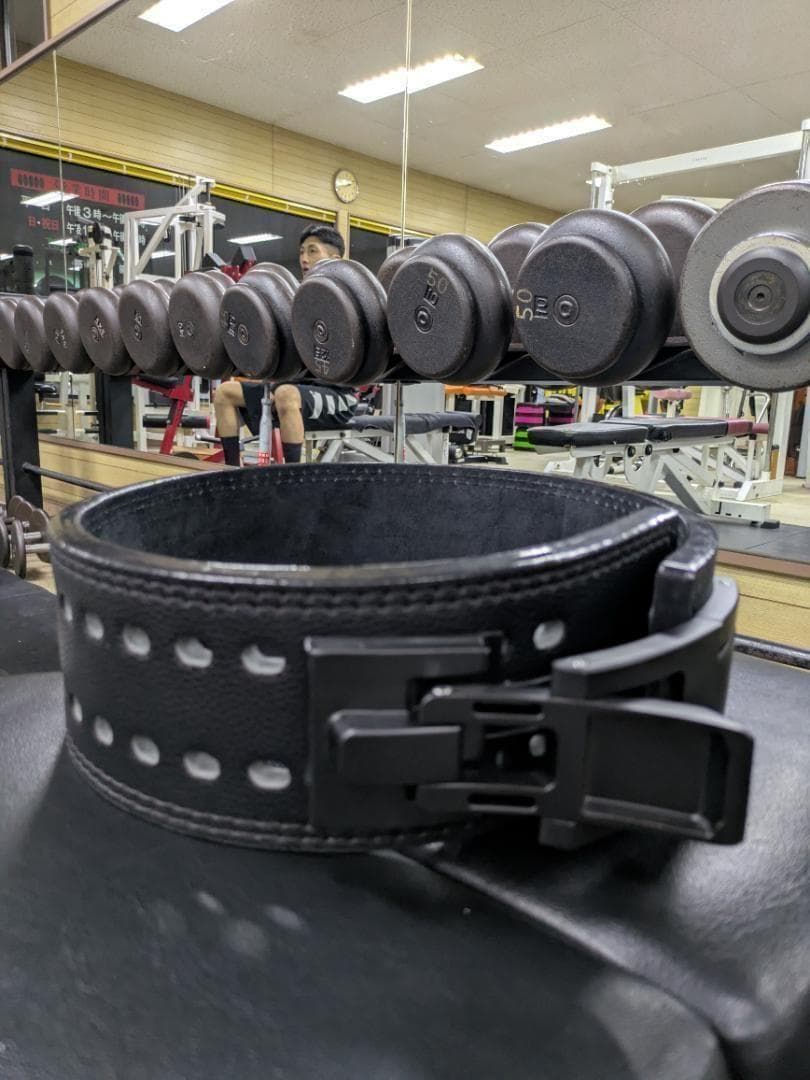 レバーアクションベルト 可変式パワーベルト オールブラック 13ｍｍ Lサイズ