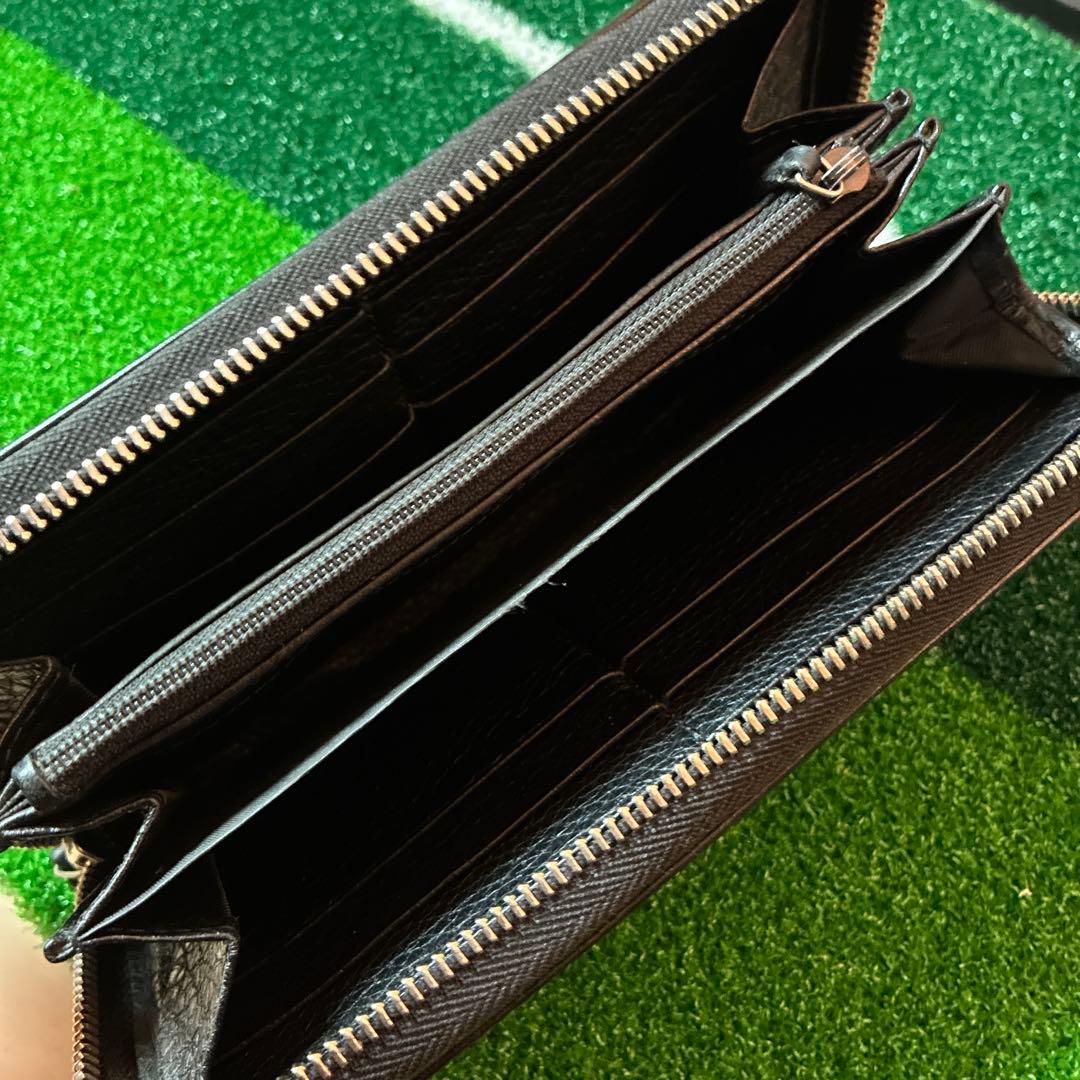 よ*ー様 Gucci ブラックレザー 長財布