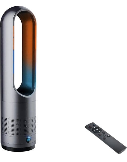 セラミックヒーター タワーファン AM-018JR