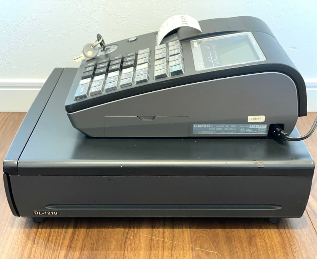 動作確認済み 初期化済み CASIO カシオ TE-300 電子レジスター