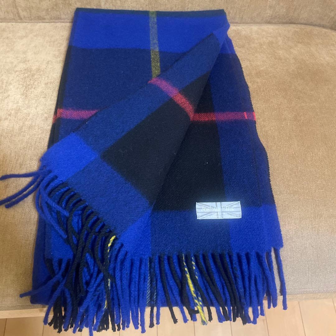 ＜Joshua Ellis＞カシミヤ チェック ストール【別注モデル】