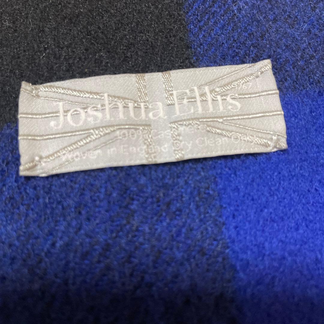 ＜Joshua Ellis＞カシミヤ チェック ストール【別注モデル】