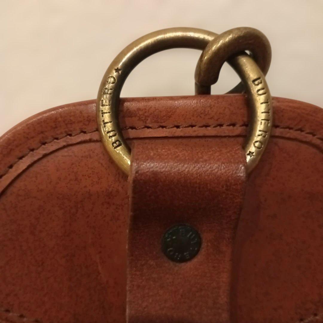 BUTTELO ブッテロ レザーボディーバッグ ショルダーバッグ　ブラウン