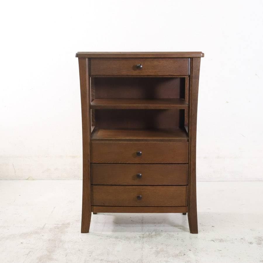 IDC大塚取扱 起立木工 リード ナラ材 サイドテーブル 電話台 FAX台 花台