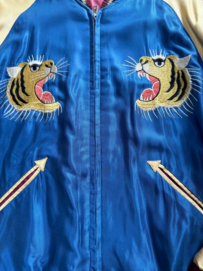 テーラー東洋 リバーシブル スカジャン 2009 虎刺繍 ニューヨークシティ