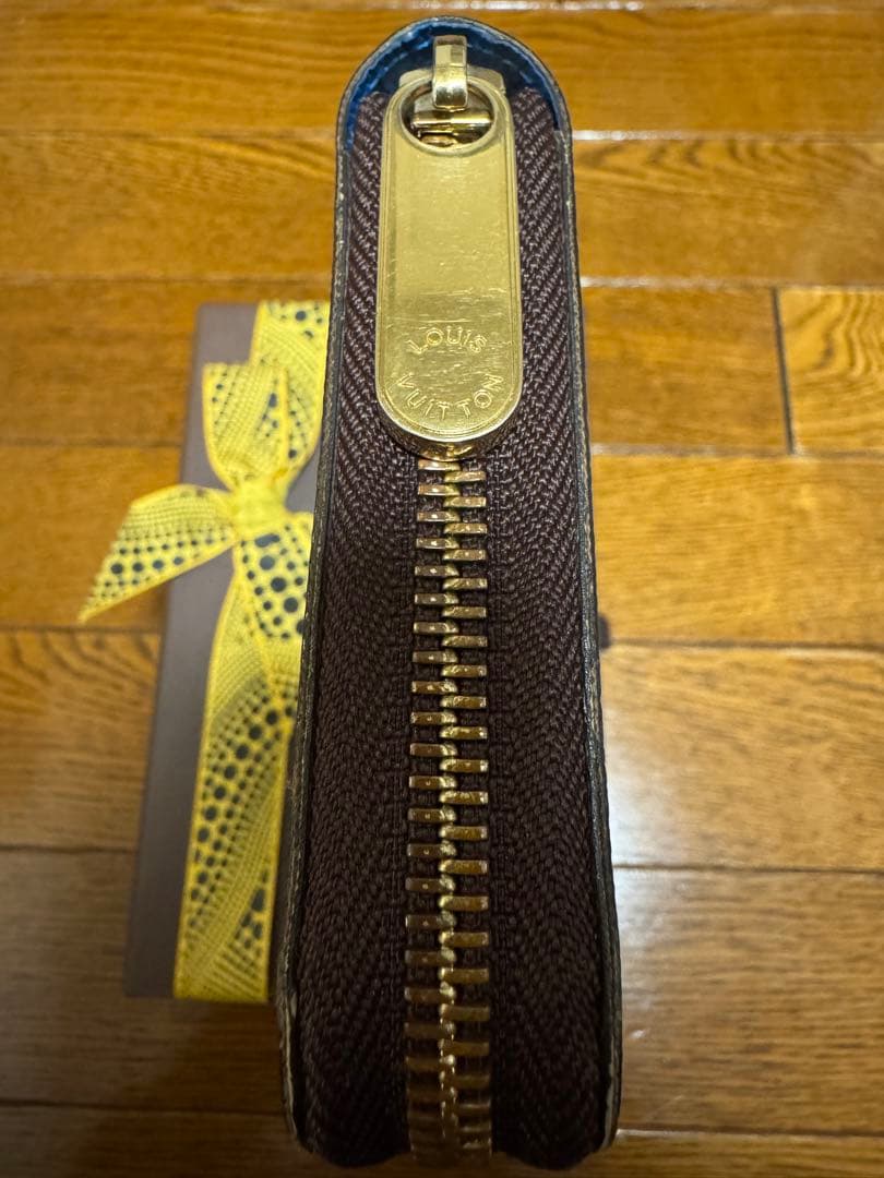 ルイヴィトン×草間彌生 モノグラム パンプキンドット ジッピーウォレット ブルー