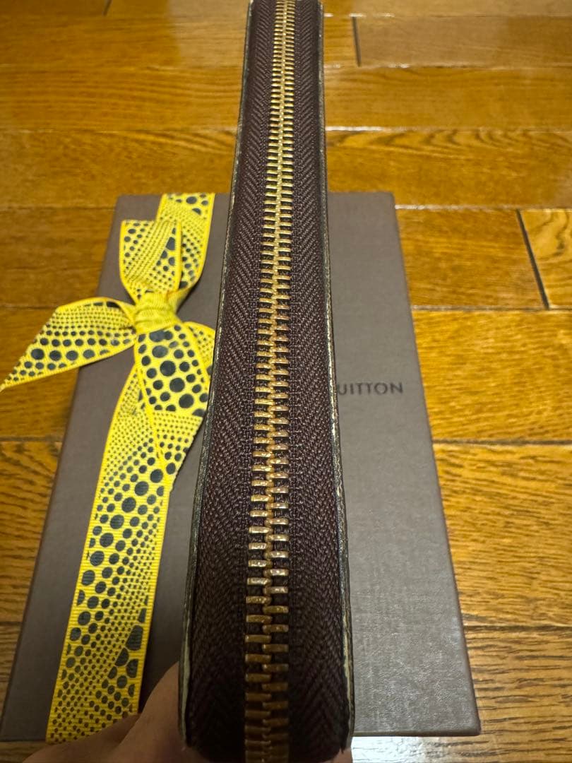 ルイヴィトン×草間彌生 モノグラム パンプキンドット ジッピーウォレット ブルー