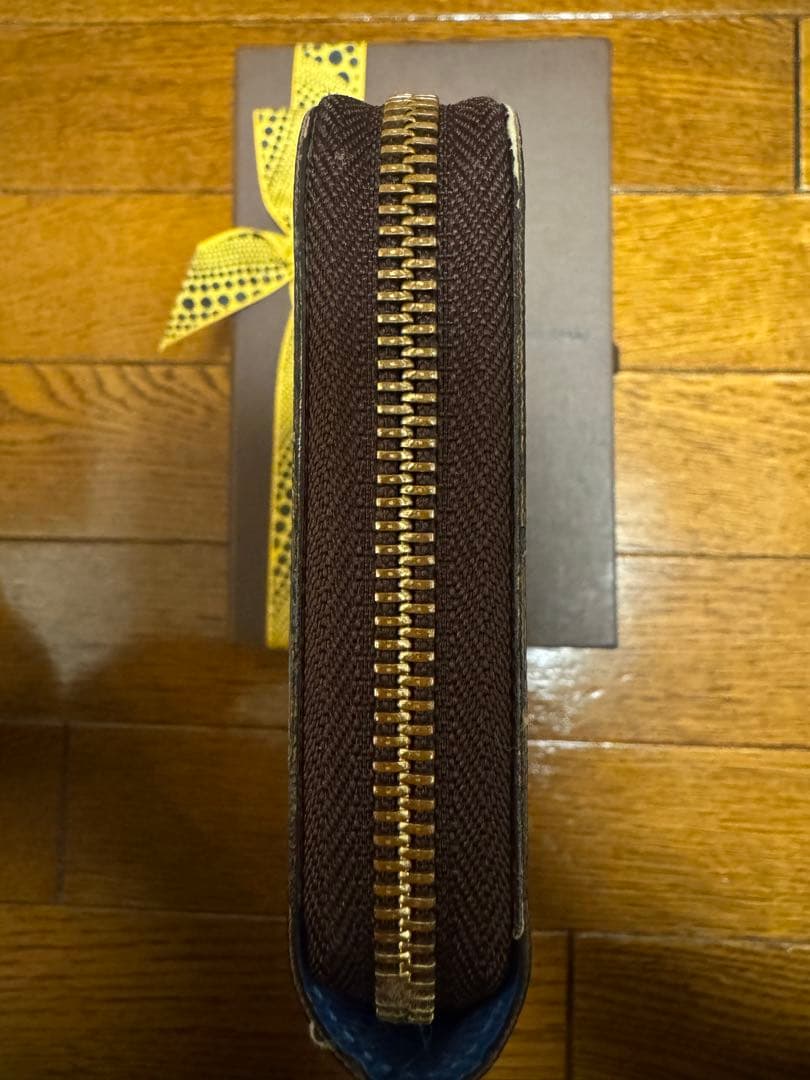 ルイヴィトン×草間彌生 モノグラム パンプキンドット ジッピーウォレット ブルー