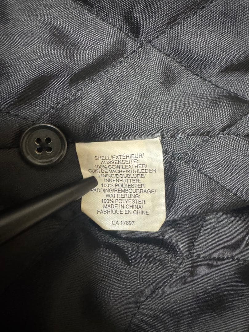 OLD GAP レザー ジャケット ブラック XS