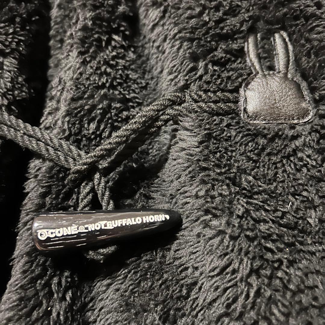 cune キューン　レディース　うさぎ　ボア起毛もこもこ　ダッフルコートパーカー