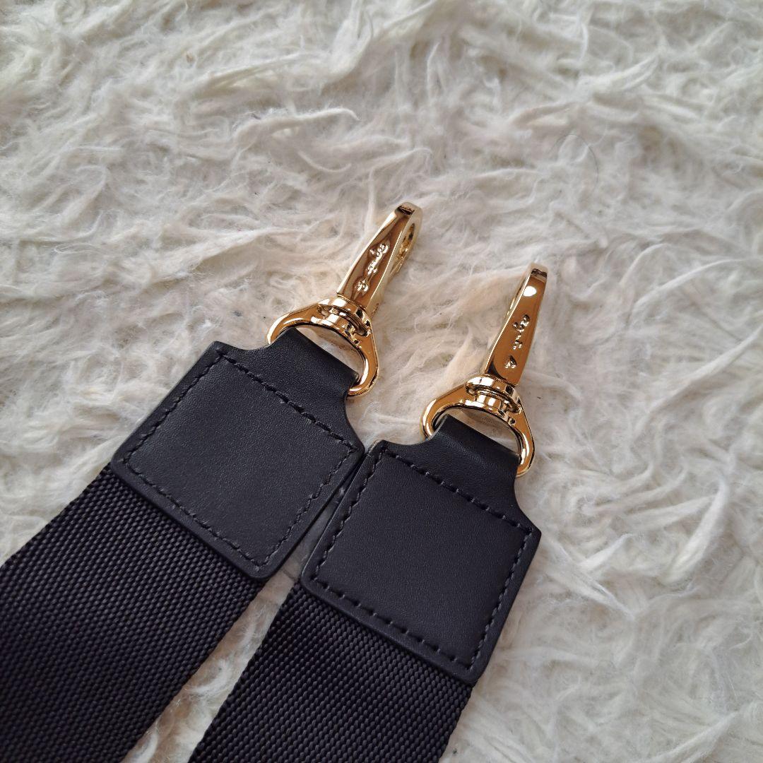 【極美品】【agnes b.】FT03‐03 2Wayボストンバッグ　チャーム付