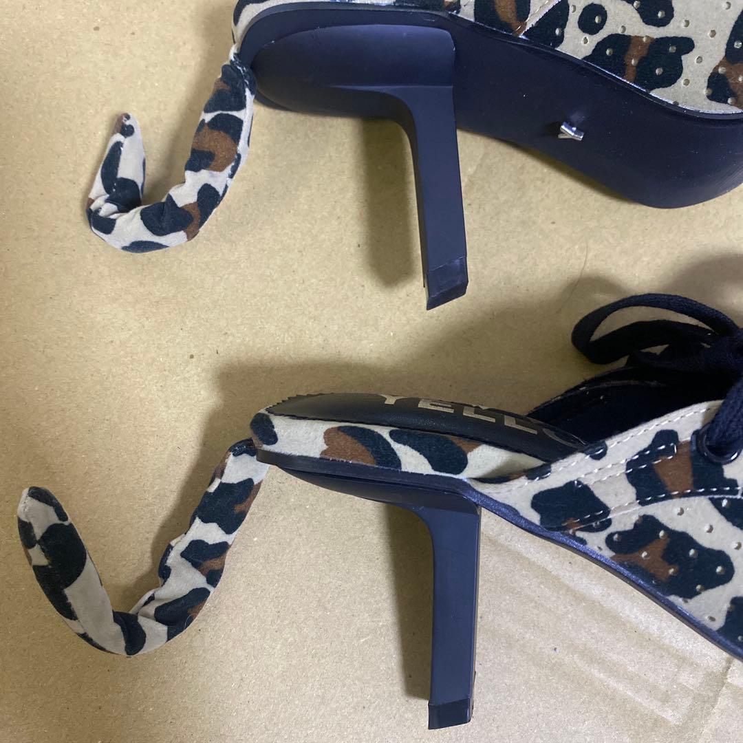 YELLO ヒョウ柄 ミュール スニーカーミュール