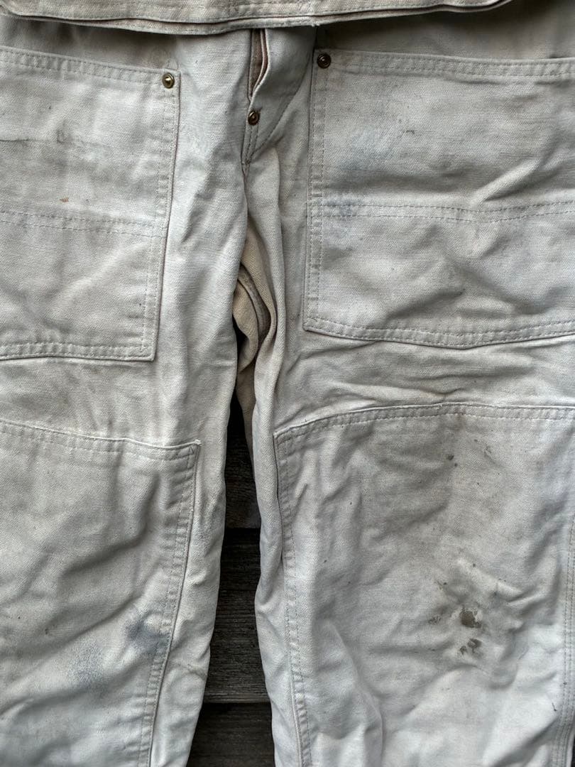 マ*ワ様 Carhartt 89年製　ダブルニー グレー　オーバーオール　USA