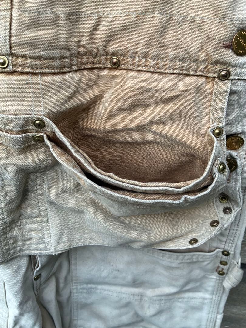 マ*ワ様 Carhartt 89年製　ダブルニー グレー　オーバーオール　USA