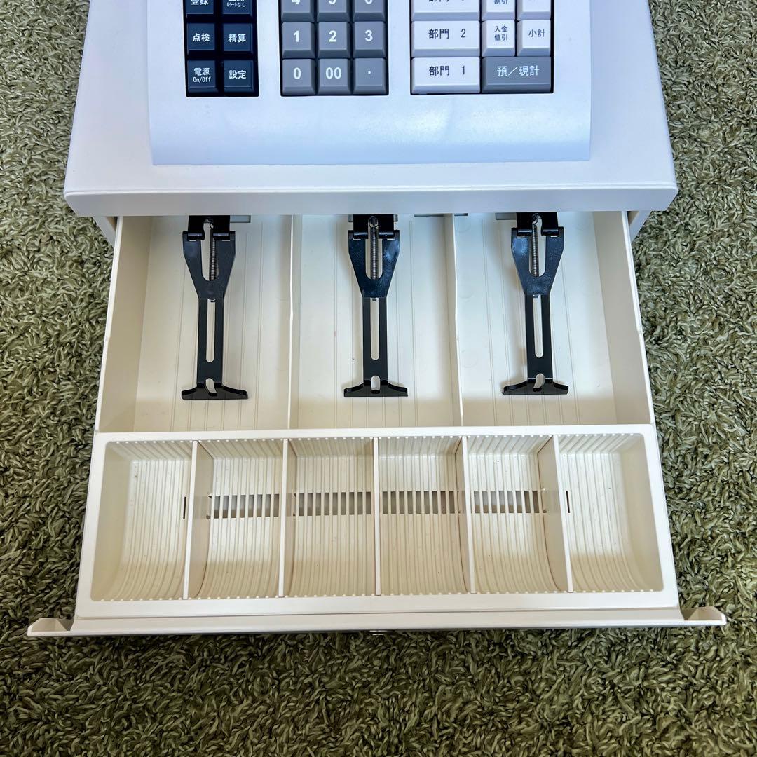 良好　CLOVER クローバー　N100LC 電子 レジスター　ホワイト