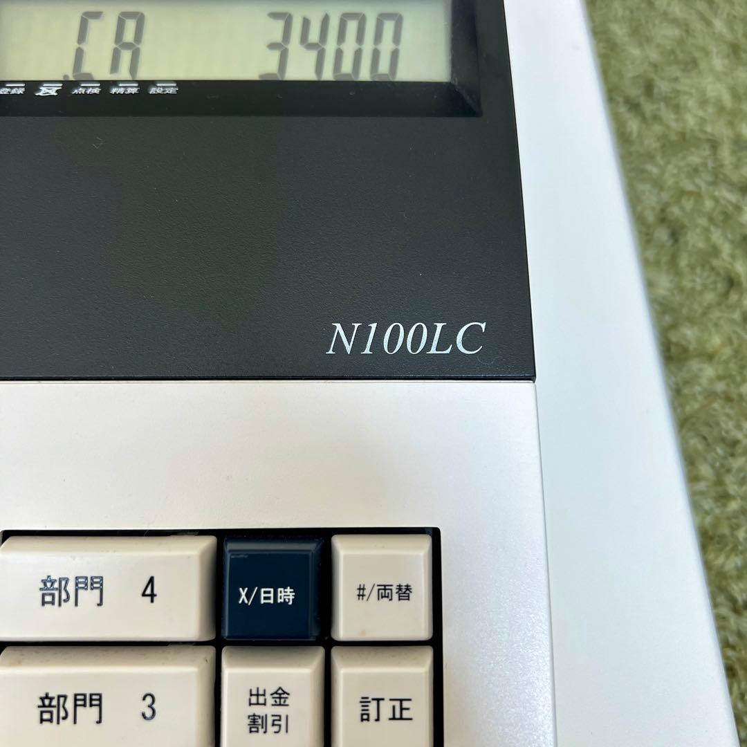 良好　CLOVER クローバー　N100LC 電子 レジスター　ホワイト