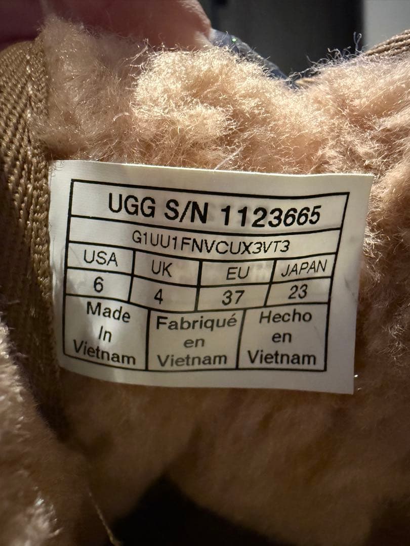 ベージュ フリース カジュアルブーツ