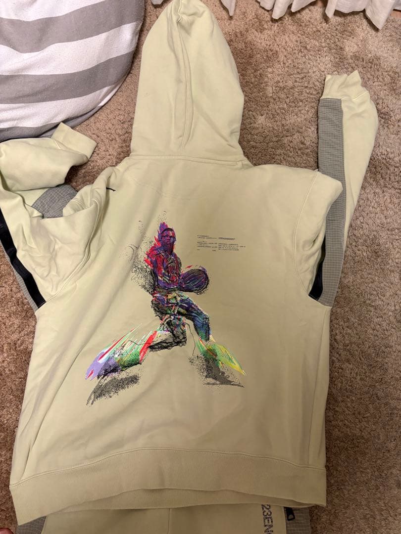 美品即完売NIKEジョーダンスウェットジャージ上下セットライム