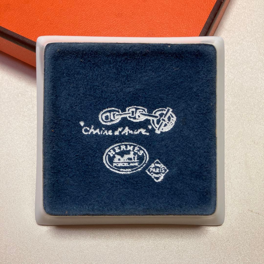 希少　エルメス　シェーヌダンクル　スクエア　ミニプレート　 小物入れ