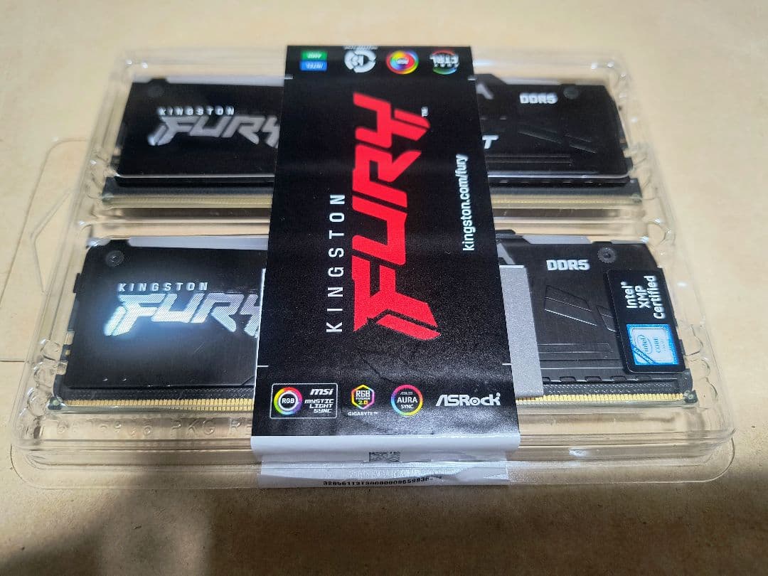 Kingston DDR5 RGB メモリ 16GB×2枚組