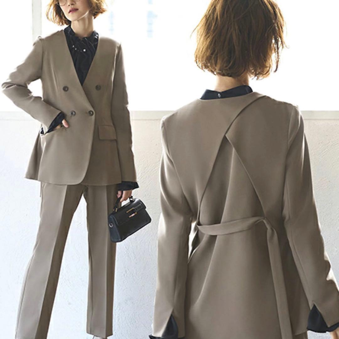 【美品♡】ルイルエブティック バッククロス セットアップ パンツスーツ LL