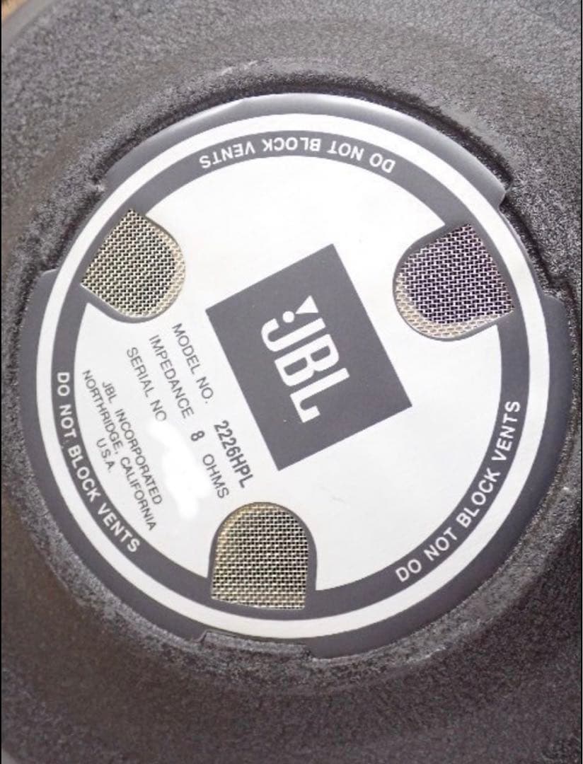 美品 JBL 2226HPL スピーカーのユニット ペア
