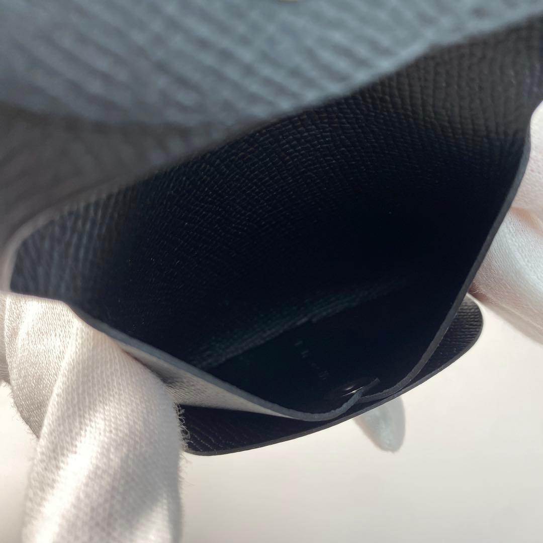 新品 エルメスHERMES バスティア 黒 エプソン ケース B刻印.