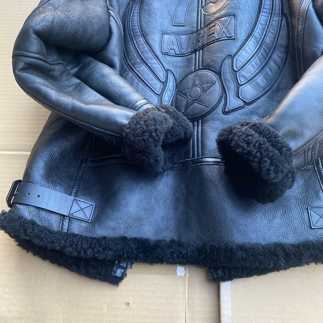 AVIREX レザージャケット L 黒Ｂ6 75周年アニバーサリー限定品美品絶版