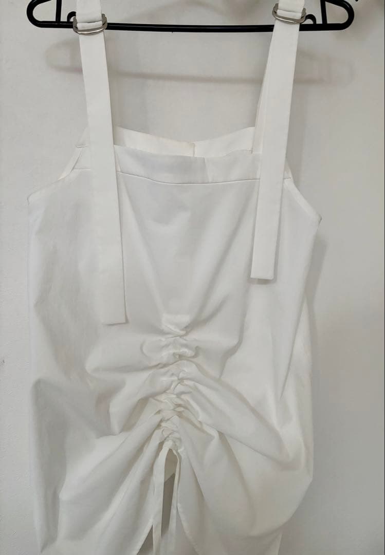 UN3D. ヘムギャザーシャツキャミソール