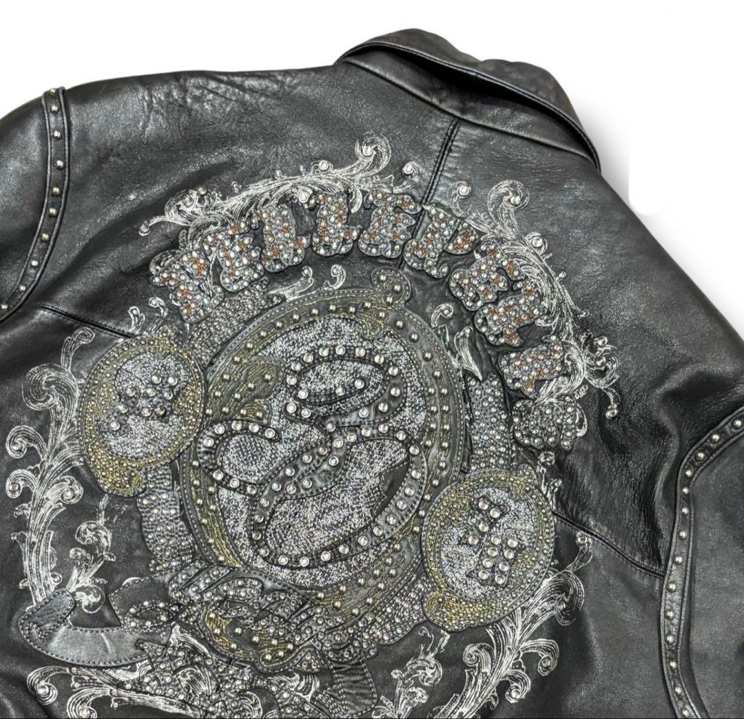 ま*お様 【希少】Pelle Pelle スタッズ レザージャケット メンズ S