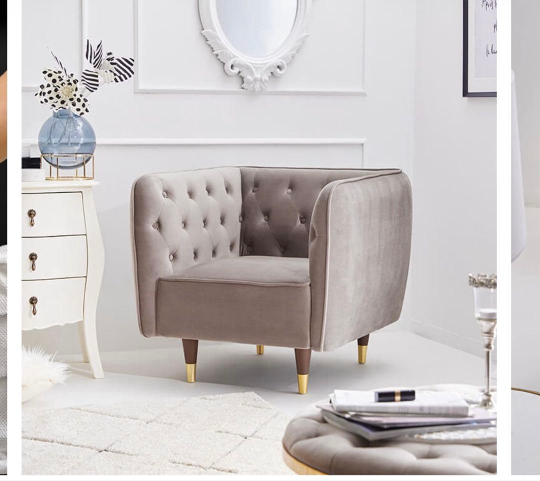 しゅしゅ　LOWYA ロウヤ　ソファ　ベルベット調