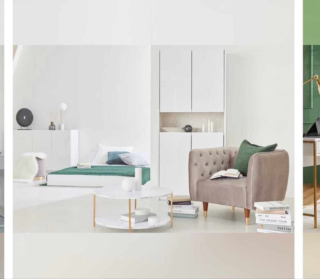 しゅしゅ　LOWYA ロウヤ　ソファ　ベルベット調