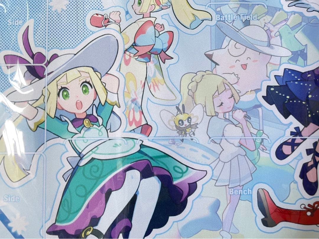 新品　ポケモンマスターズEX ラバープレイマット おしゃれを楽しむリーリエ