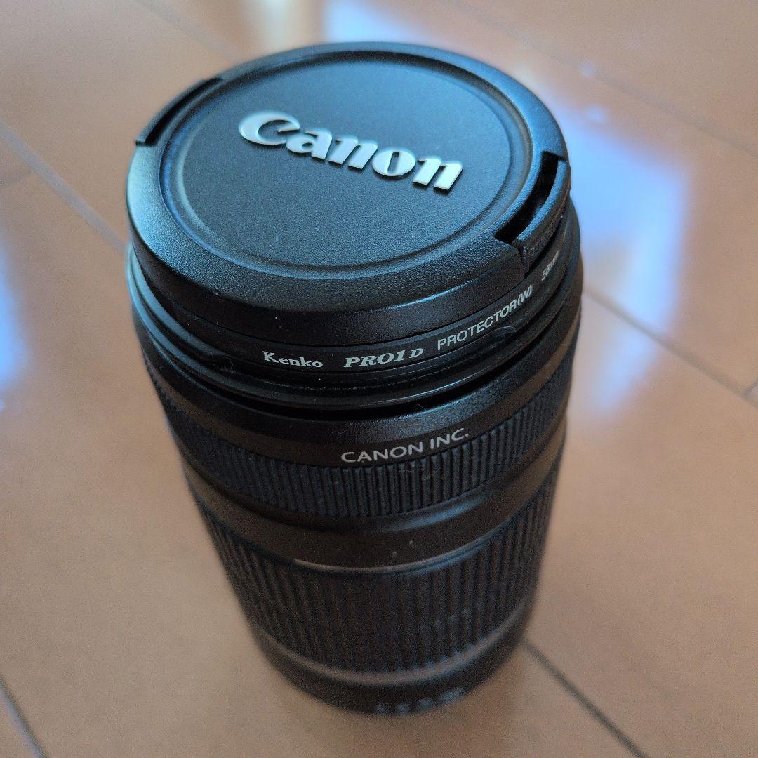 フード+保護レンズ付❣️【Canon】レンズEFS55-250mm