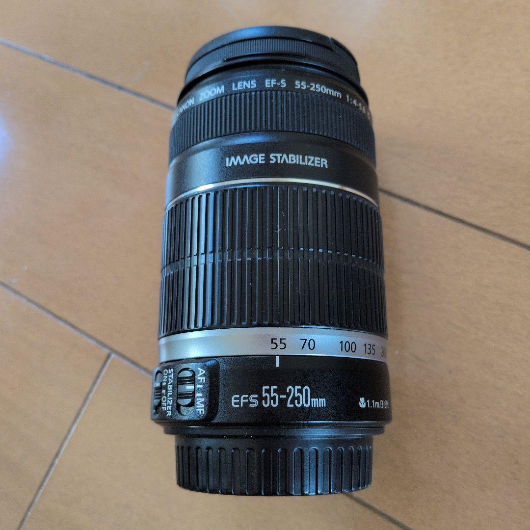 フード+保護レンズ付❣️【Canon】レンズEFS55-250mm