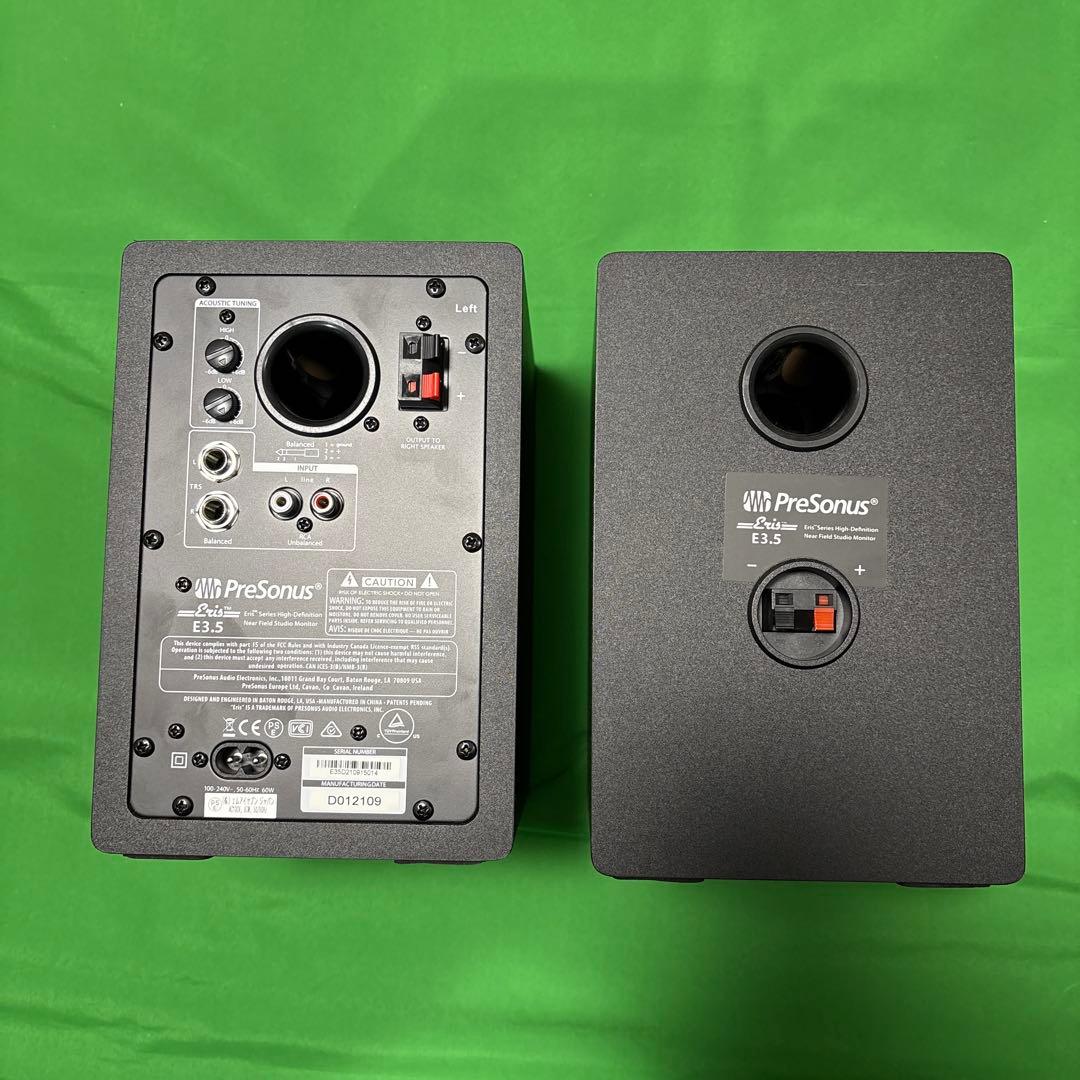 【値下げ】PreSonus Eris E3.5スピーカー＋BELDENケーブル