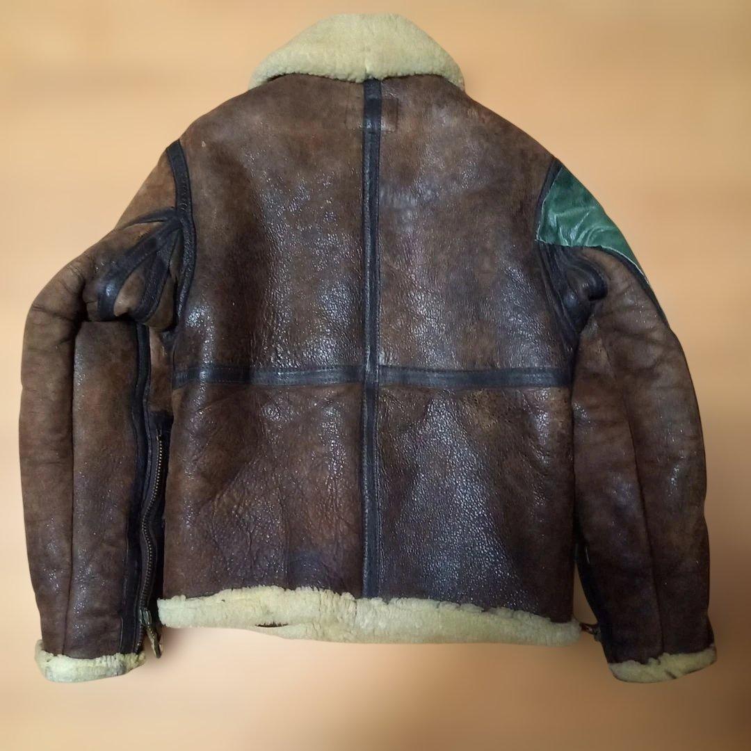 【ジャンク】schott ムートン ライダース 36